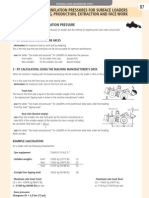 Determining Inflation Pressures For Surface Loaders in Rehandling, Production, Extraction and Face Work