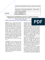 Authentication and Identification Using Iris Recognition in Biometric