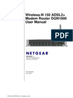 Online Usermanual For Netgear DGN 1000