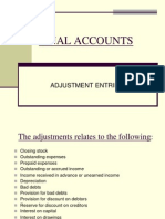 Final Accounts - Adjustments