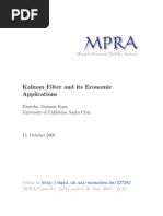 Kalman Filter and Economic Applications