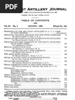 Coast Artillery Journal - Aug 1922