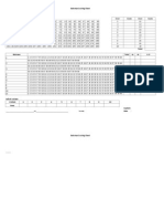 Over Score Score Over: Batsman Scoring Sheet