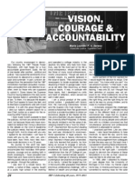 Vision, Courage, and Accountability