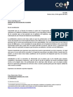 Carta Al Ministerio de Educación Del Ecuador