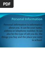 Personal Information