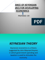 Relevance of Keyensian Economics For Developing Economics