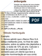 Aula Dia 28 de Agosto - Mat Financeira - Adm Empresas - Método Hamburguês