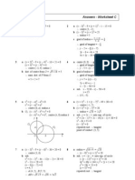 C1 - Circles Answers