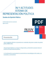 Disposición y Actitudes Hacia El Sistema de Representación Política