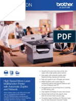 DCP-8085DN: High Speed Mono Laser Multifunction Printer With Automatic Duplex and Network