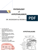 Physiology of Hypothalamus by Dr. Mudassar Ali Roomi