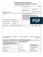 Multimodal Dangerous Goods Form