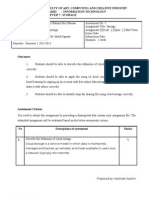 Faculty of Art, Computing and Creative Industry Mka1013: Information Technology Chapter 7: Storage