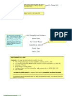 APA Writing Style 1: APA Requires A Running Head For Publication. See APA, P. 296, Section 5.15