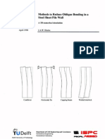 Methods To Reduce Oblique Bending in A Steel Sheet Pile Wall