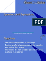 JavaScript - Operators and Expressions