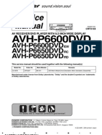 Pioneer Avh p6600dvd p6650dvd