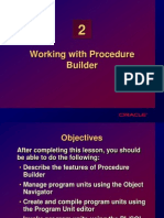 Working With Procedure Builder