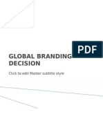 Global Branding Decision