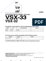 Audio/Video Multi-Channel Receiver: This Manual Is Applicable To The Following Model (S) and Type (S)