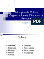 Principios de Cultura Organizacional y Direcci N Del Personal Unidad 3