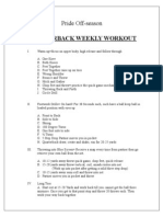 Quarterback Weekly Workout