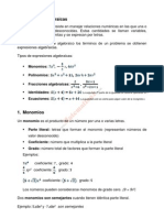 Expresiones Algebraicas