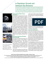 Human Population Growth and Greenhouse Gas Emissions