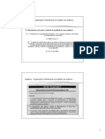 Auditoria - Organização e Planificação Do Trabalho de Auditoraia