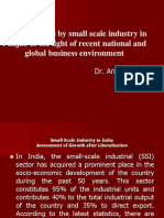 Problems Faced by Small Scale Industry in Punjab in The Light of Recent National and Global Business Environment