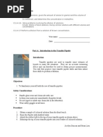 Using A Transfer Pipette - Experimental Skill and Investigation