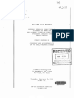 NY Public Hearing On Oversight and Accountability of The Child Welfare System, Mar 2006