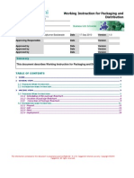 Working Instruction For Packaging and Distribution - v1.0