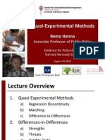 J. Lecture 6 - Quasi-Experimental Methods