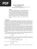 Sources of Magnetic Field