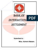 Bank of International Settlement: Submitted To: Miss. Ashwini Madam