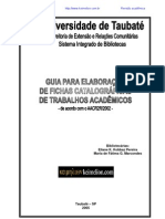 Guia para Elaboracao de Ficha Catalografica