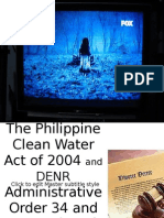 The Philippine Clean Water Act of 2004 Talaga