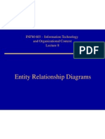 Entity Relationship Diagrams: INFM 603 - Information Technology and Organizational Context