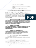 Dimensions of Strategic HRM