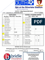 Eastleigh V Hayes &amp Yeading - 290912