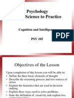 Psychology From Science To Practice: Cognition and Intelligence