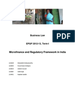 Microfinance and Regulatory Framework-Final