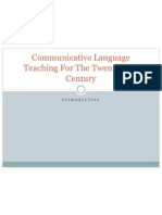 Communicative Language Teaching For The Twenty-First Century