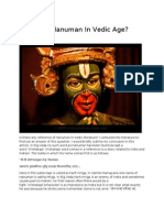 Who Was Hanuman in Vedic Age?