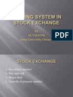 Trading System in Stock Exchange