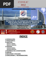 Estimación de Los Parámetros Geomecánicos en Suelos Arcillosos, Mediante El Ensayo de Penetración de Muestras Confinadas"