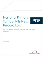 National Primary Turnout Hits New Record Low