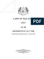 Distribution Act 1958 (Revised 1983) - Act 300